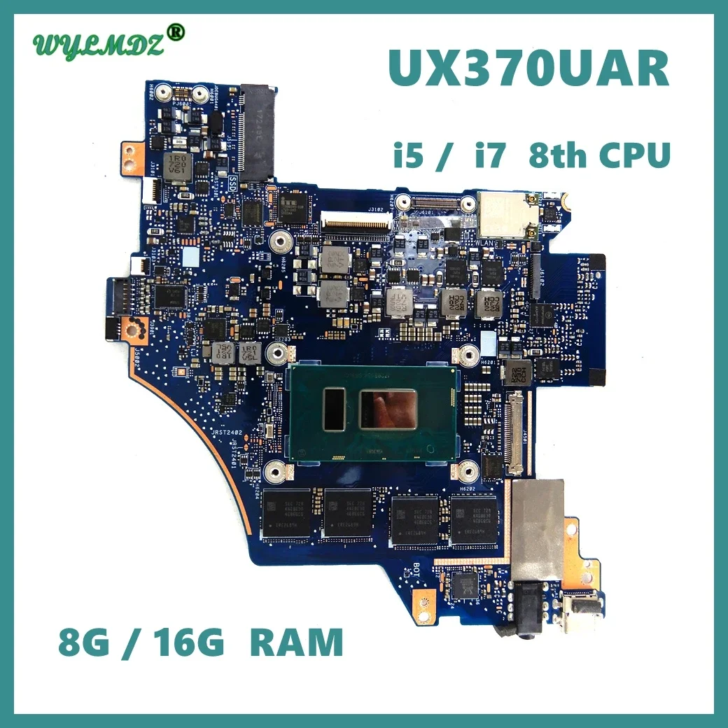 UX370UA CPU:i7-7tth/8th RAM: 8G/16G Mainboard For ASUS Q325UA Q325UAR UX370U UX370UA UX370UAR UX370UAF Laptop Motherboard