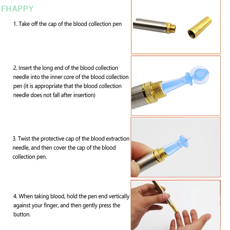 50Pcs 26g Disposable Soft Blood Glucose Medical Collecting Lancet Needles Diabetes Testing