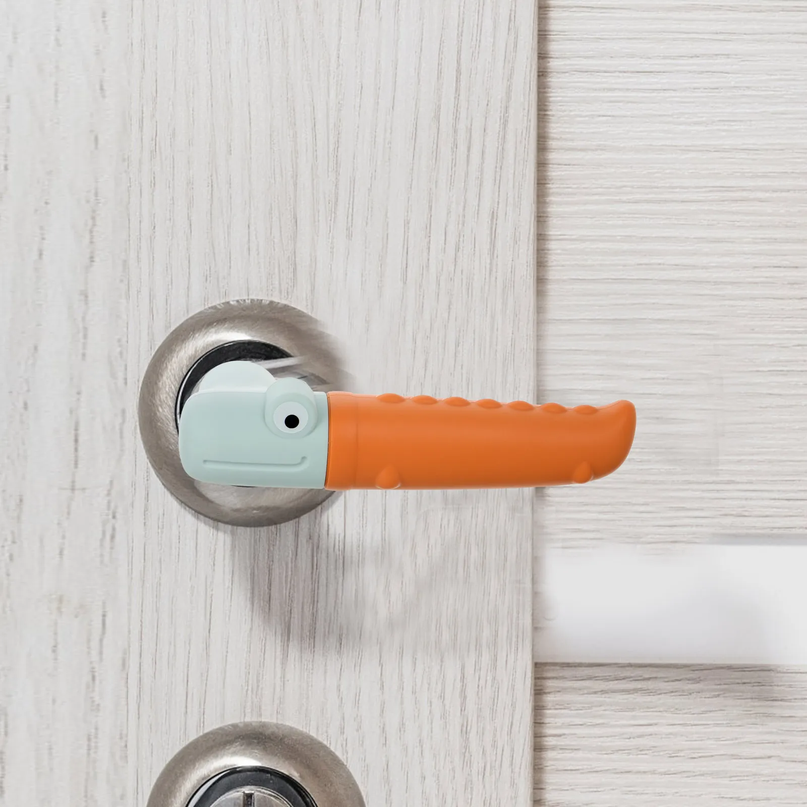 실리콘 도어 핸들 커버 라벤더 어린이 안전 충돌 방지 부드러운 보호 슬리브 가정용 유아용 도어 노브 범퍼