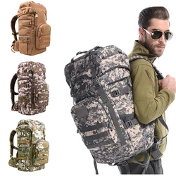 50L Military Tactics Backpack Large Capacity For Men Oxford Army Bag Climbing Hiking Travel Bag Mochila Camouflage Backpack