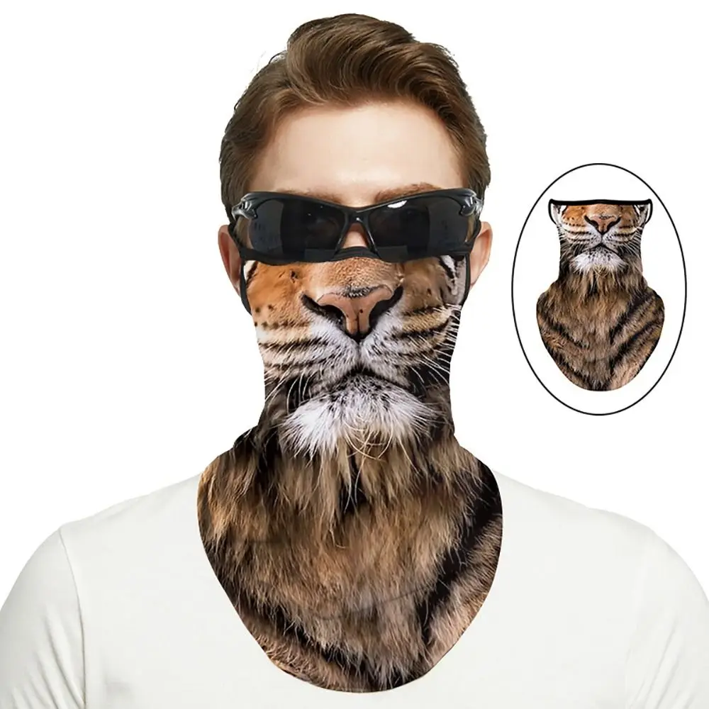 تنفس الحيوان غطاء الوجه وشاح معلق الأذن مرونة ركوب الدراجات بالاكلافا يندبروف واقية من الشمس عقال وشاح الصيف #1