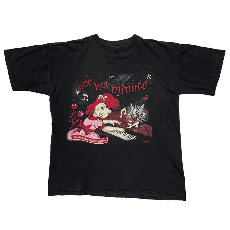 1999 Californication Tour Red Hot Chili Peppers Band T-Shirt Cotton Graphic Tee Men Women Summer Streetwear