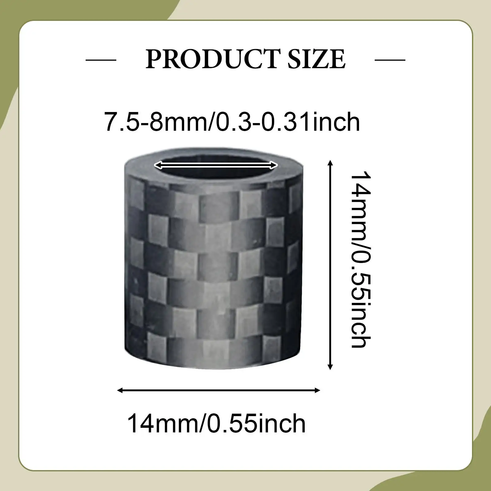 Billiard Cue Stick Ferrule, Repair Accessories, Billiard Cue Tip Repair Replacement, Pool Stick Tip Diameter 7.5mm-8mm