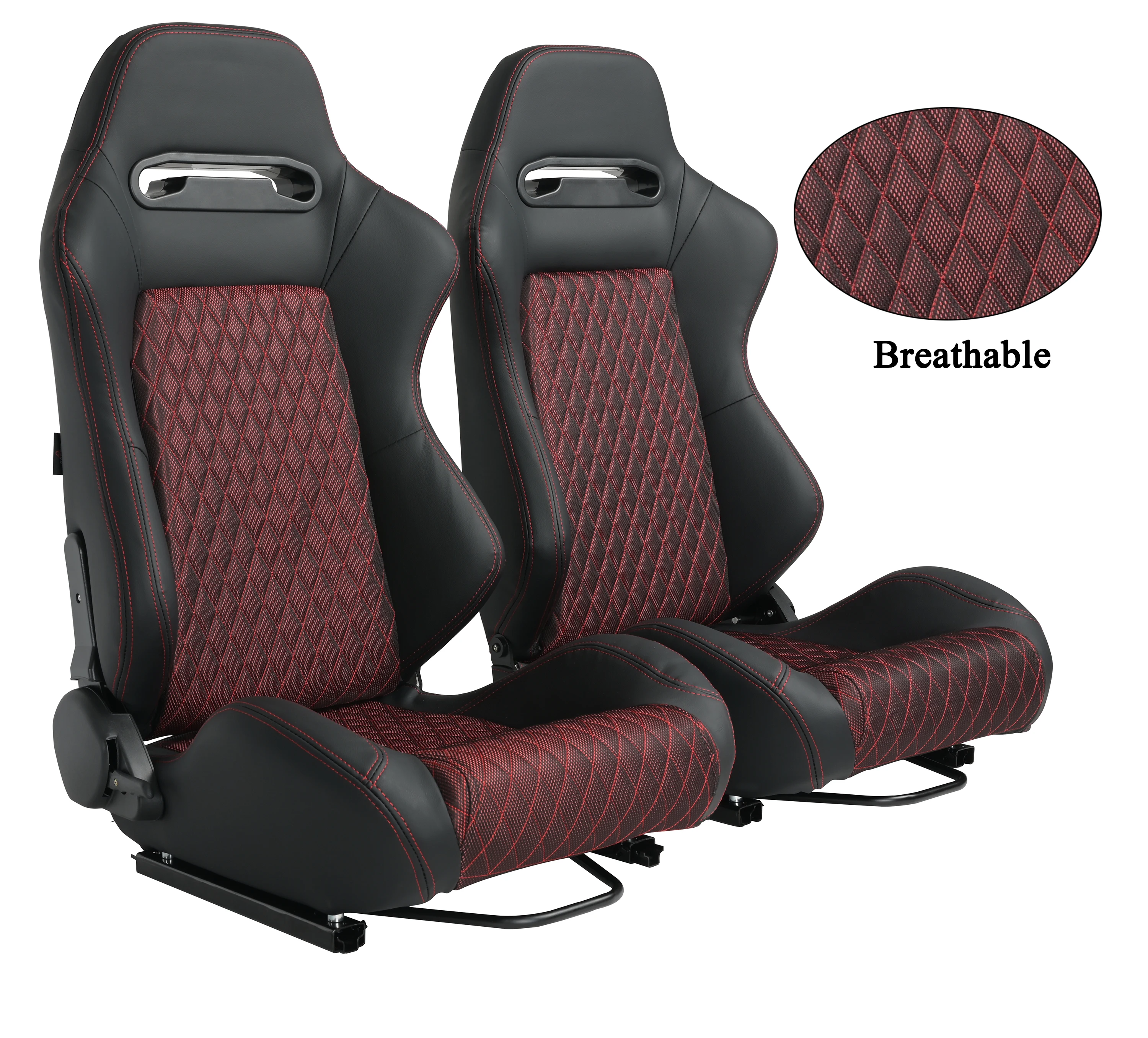 

JBR1035 Shiny Mesh Cloth Racing Seats Comfortable Material Fabric Bucket Back For Universal Car Use