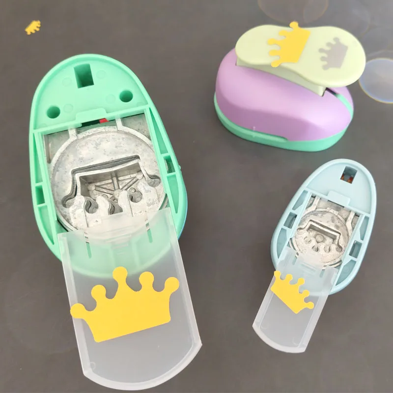 1PC 3PCS 4PCS Crown Hole Punch Craft Paper Cutter Scrapbooking School Puncher EVA Cutting Machine 14MM 24MM 37MM 47MM 75MM
