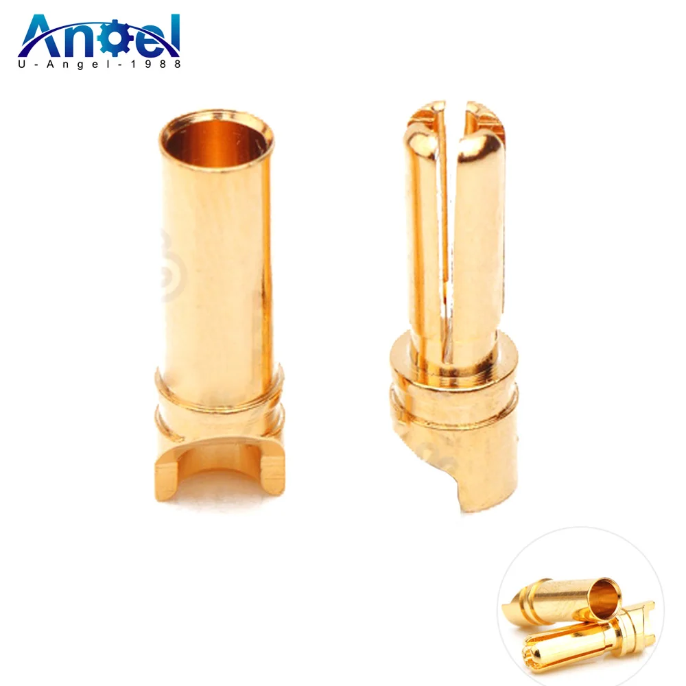 10 / 20 / 50 /100 pair Amass 3.5mm Banana Plug Male Female Connector Gold Plated for Rc Battery Rc Motor ESC Rc Accessories