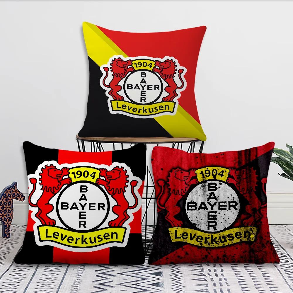 Football 04 L-Leverkusen Club Logo cushion cover Living Room Headboard Office Cushion Bedroom Cushion Sofa Nap Time Pillow Case