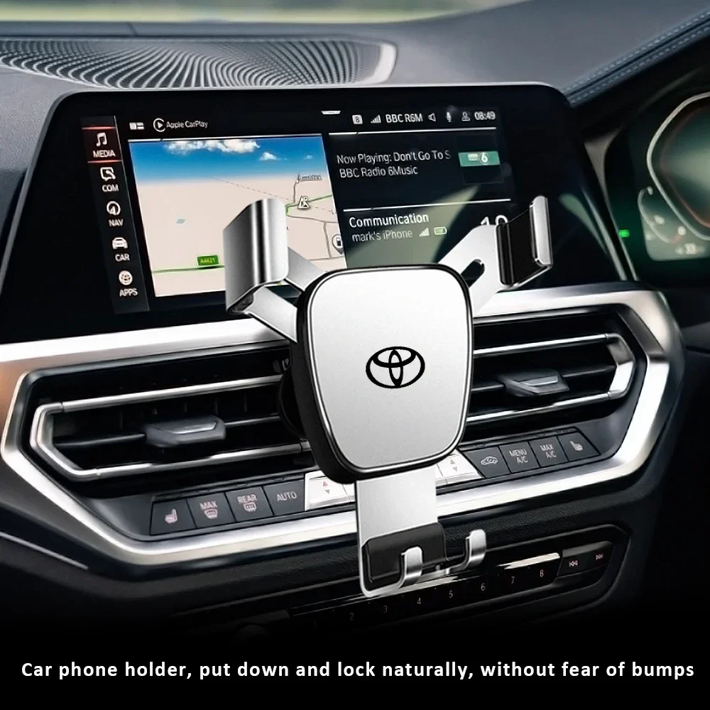 Support de téléphone portable pour voiture, support de sortie d'air, GPS, pour Toyota Camry Chr Corolla Rav4 Yaris Prius, accessoires