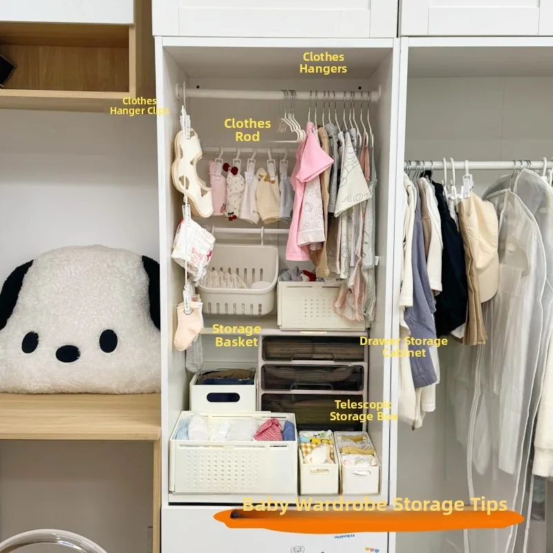 

Baby Closet Clothes Storage Wonder Child Wardrobe Drng Ra Bibs Towels Sos Organizer Home Organization Tools Children Hat
