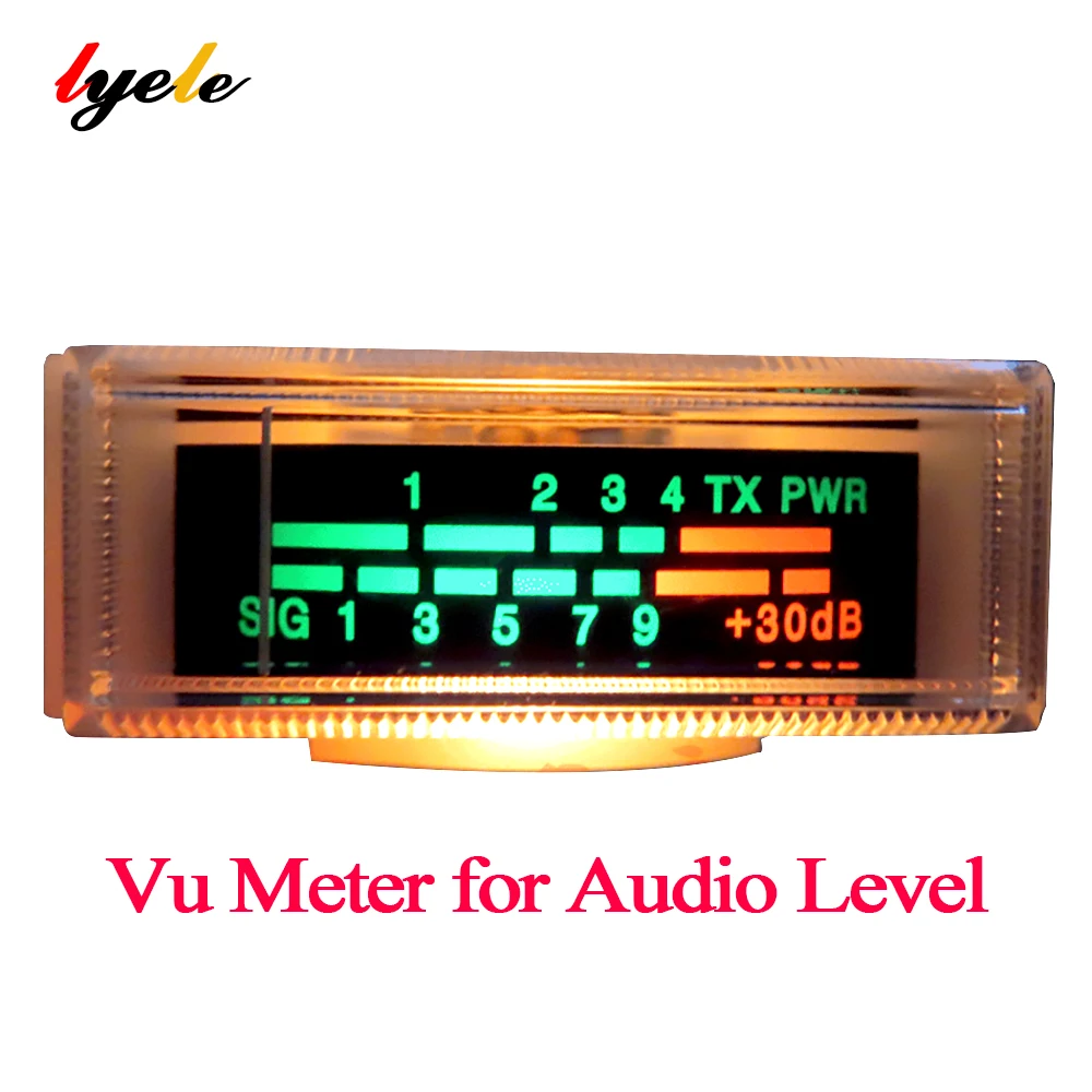 Vu Meter per livello audio Indicatore segnale sonoro di alta qualità da 650 Ohm con retroilluminazione Indicatore strumento elettronico 6-12V