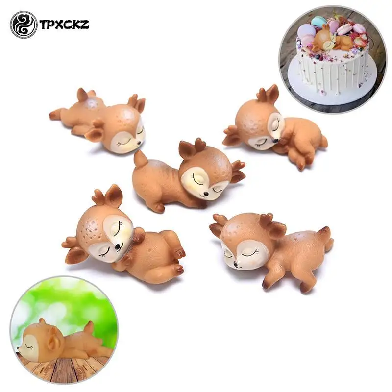 3d Sleeping Deer Silicone Mold Diy Soap Gypsum Resin Mold Chocolate Fondant Cake Decoration Tools