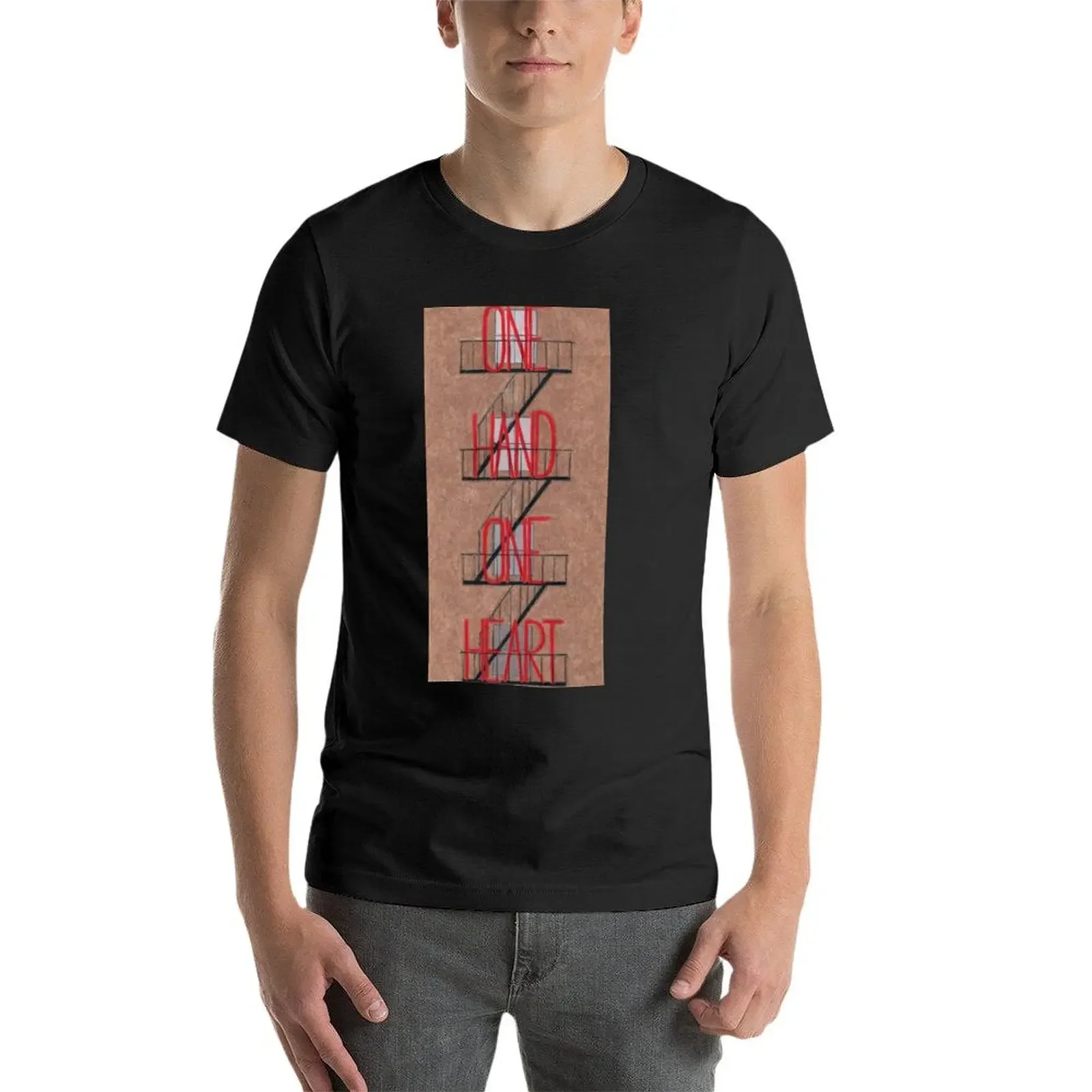 West Side Story-Camiseta de una mano con un corazón, ropa bonita, camiseta gráfica, camisa de compresión para hombres