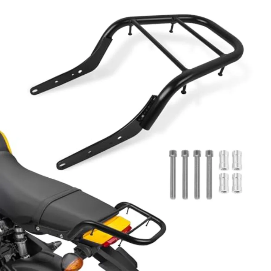 

Grom Rear Luggage Rack Replacement for Honda Grom MSX125 2022 2023 2024 Tail Luggage Rack Rear Shelf Cargo Storage with Durable