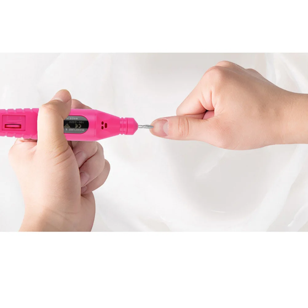 

Nail Sander Rosy Compact Electric Nail Polisher for Manicure Pedicure Exfoliating Filing Polish At Home Or Travel Use