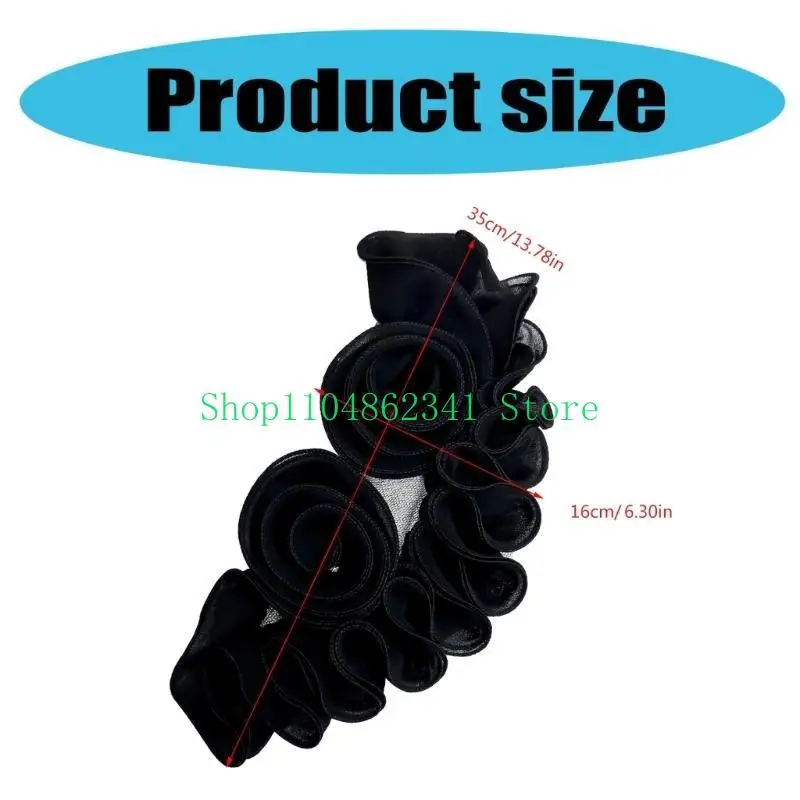 5asd Polyester Flower Embroidery Patches Unique Stylish Handmade Apparels Patches for Clothing Upgrades