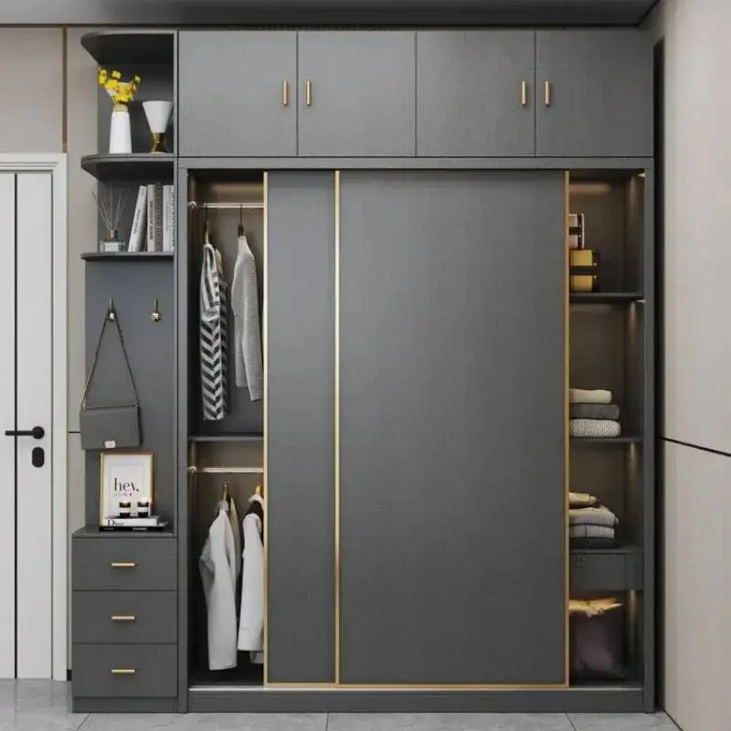 

Modern Design Organizer Wardrobes Side Cabinets Luxury Home Shelf Wardrobe Bedroom Clothes Armario Ropero Dormitorio Furniture