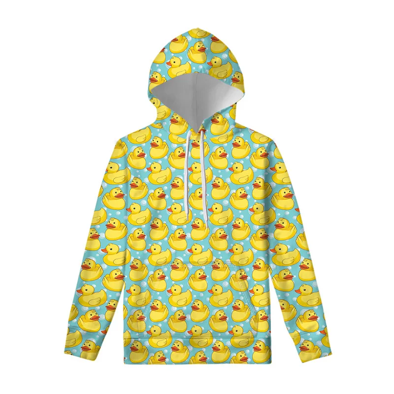 Autumn Funny Rubber Duck 3D Print Hoodies Men Women Fashion Casual Sweatshirts Oversized Hoodie Pullovers Tracksuit Clothing