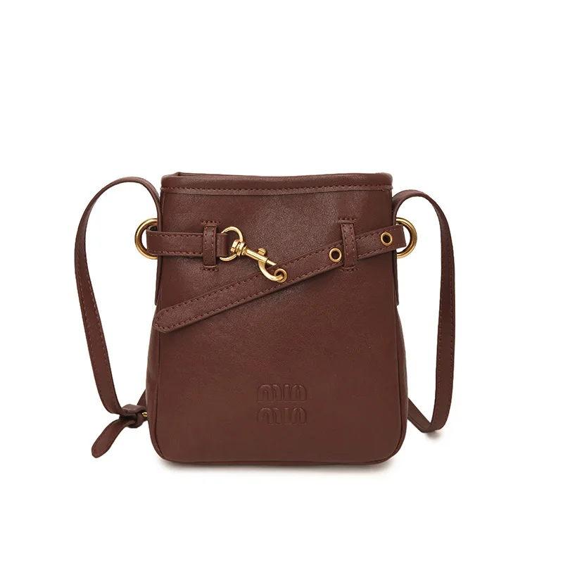 

Женская винтажная сумка через плечо A/W 2025 года, многосторонняя сумка из натуральной кожи в стиле ретро, стеганая сумка-тоут большой вместимости