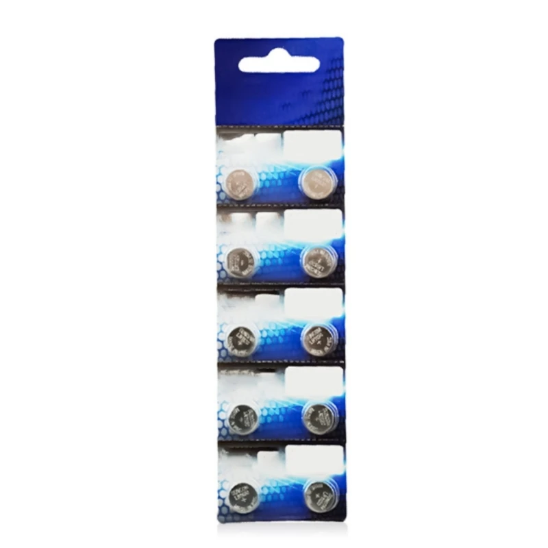 10Pieces AG9 LR936 Alkaline Button Cells Batteries for Flashing and More W8KE