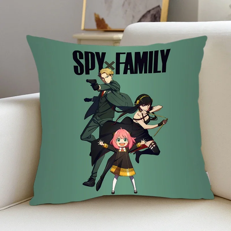 Pillow Cover S-SPY×FAMILYs room bedroomo office coffee shop car Dakimakura Throw Pillows iving room Pillowcase Animation gift