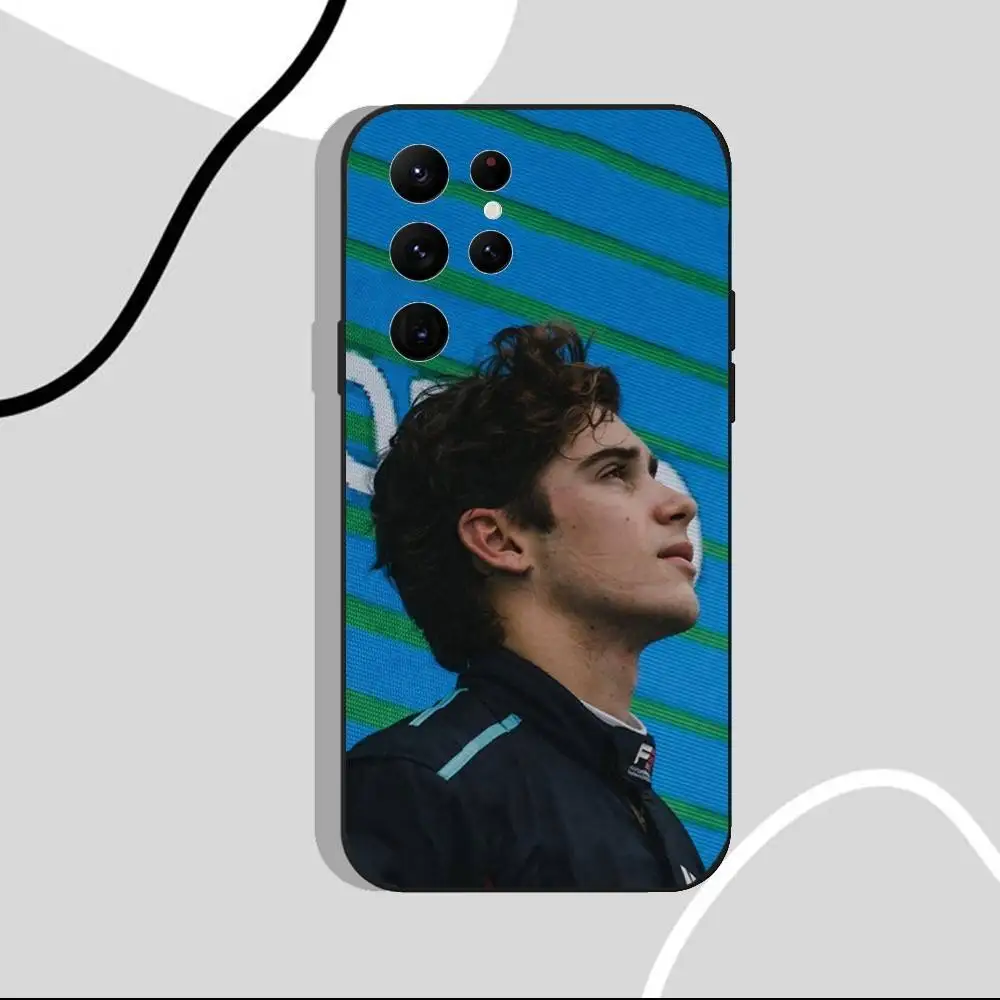 حافظة هاتف F-FrancoS 43 F1 C-Colapinto لهاتف سامسونج S25، S24 Ultra، S20، S30 plus، S22 Plus، S23، Ultra 5G غلاف أسود من السيليكون #3