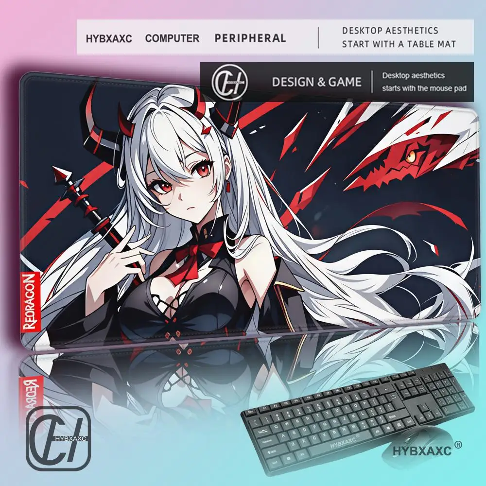 

Re dragn E-ISA Anime Gaming Mouse Pad - Smooth Lycra Surface, Anti-Slip Rubber Base, Spill-Resistant, Durable Thick