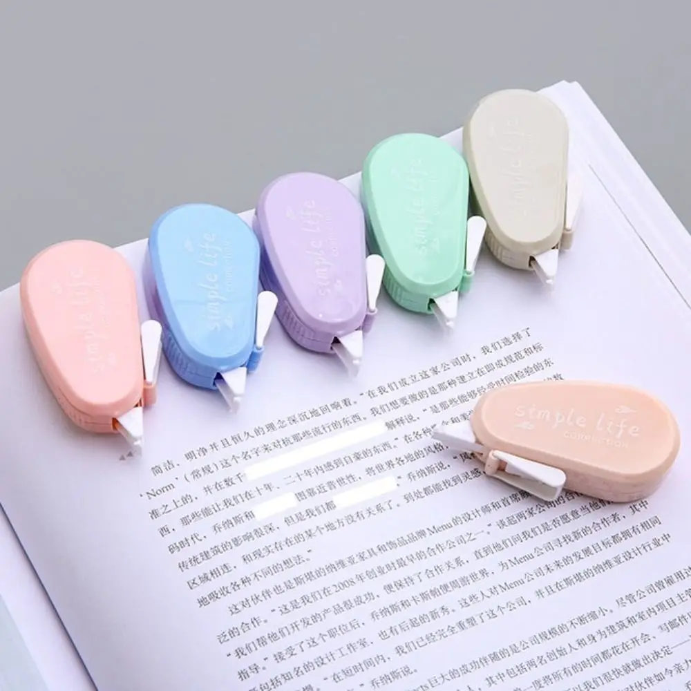 

6pcs Cute Mini Modification Tape Change Tape Kawaii INS White Out Correction Tape Macaron Portable Spot Covering Tape Student