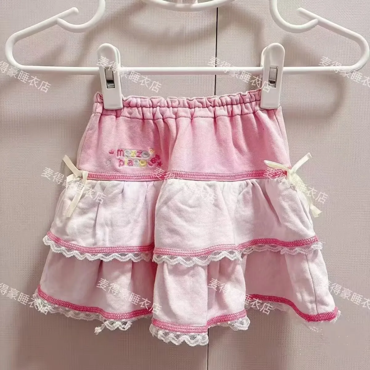 الحلو لوليتا نمط كعكة التنانير الصغيرة النساء Kawaii الكرتون التطريز القوس مطوي التنانير Y2k قصيرة الجنية الوردي تنورة Faldas Mujer