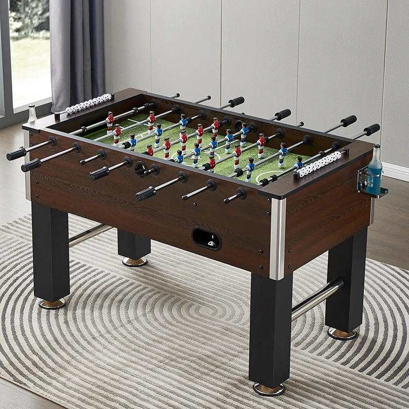 

Solid Plywood 55 Inches Indoor Foosball Table With Cup Holders, Baby Foot Football Soccer Game Table, TS-5570