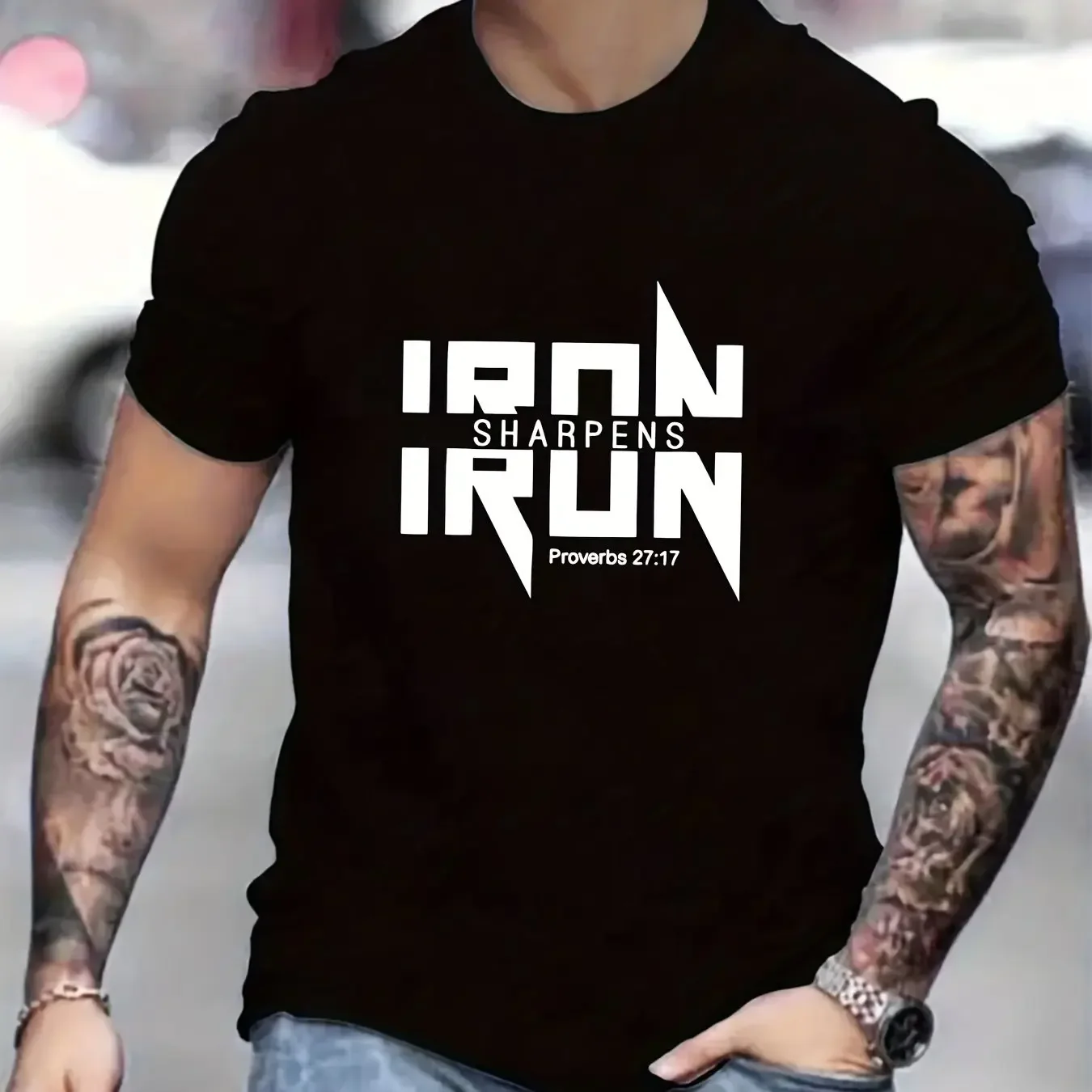 New 100% cotton summer men's and women's short sleeved T-shirt with sharp letter printed fabric, comfortable and breathable