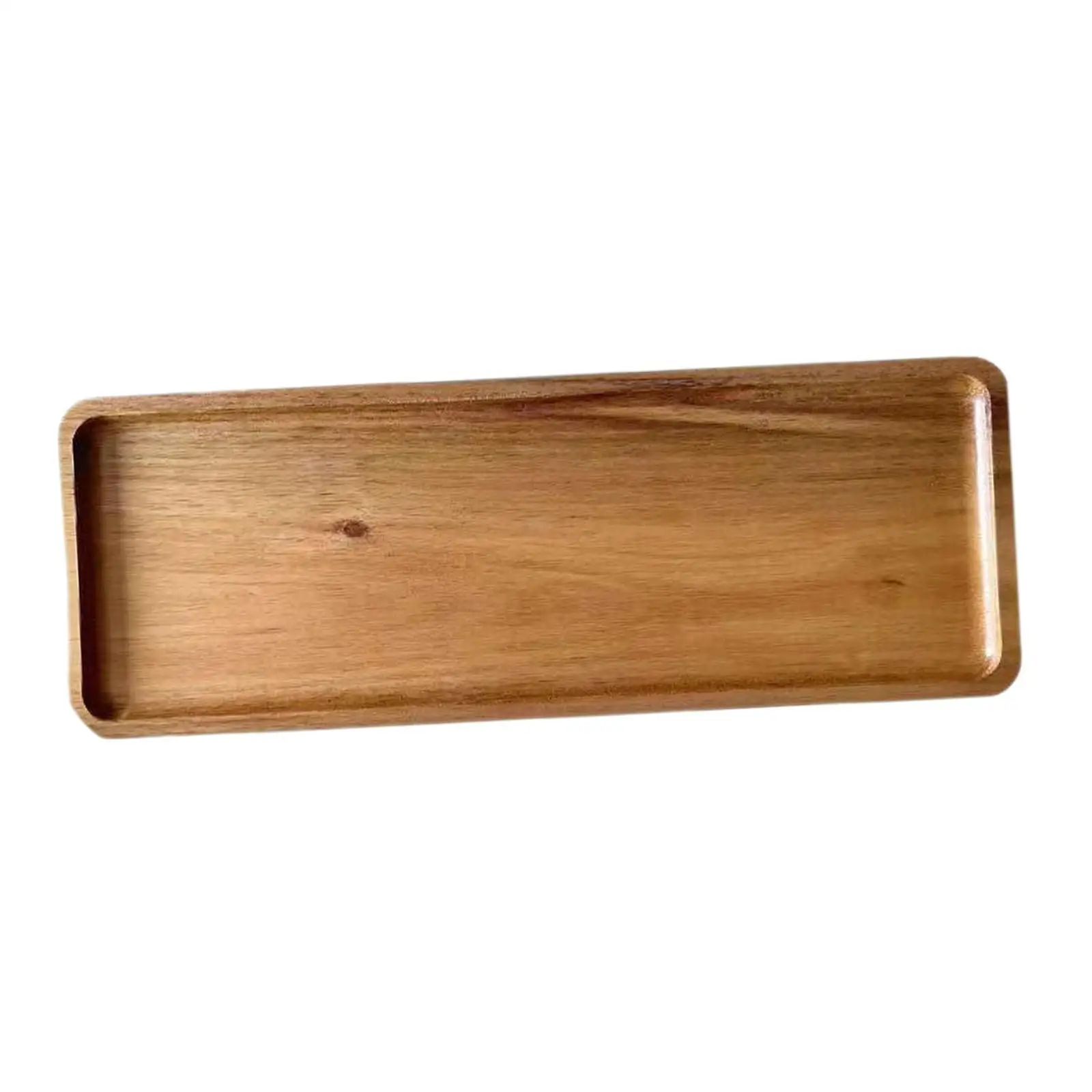 Wooden Serving Tray Wooden Plate Cheese Board Counter Organizer Food Platter for Bar Centerpiece Kitchen