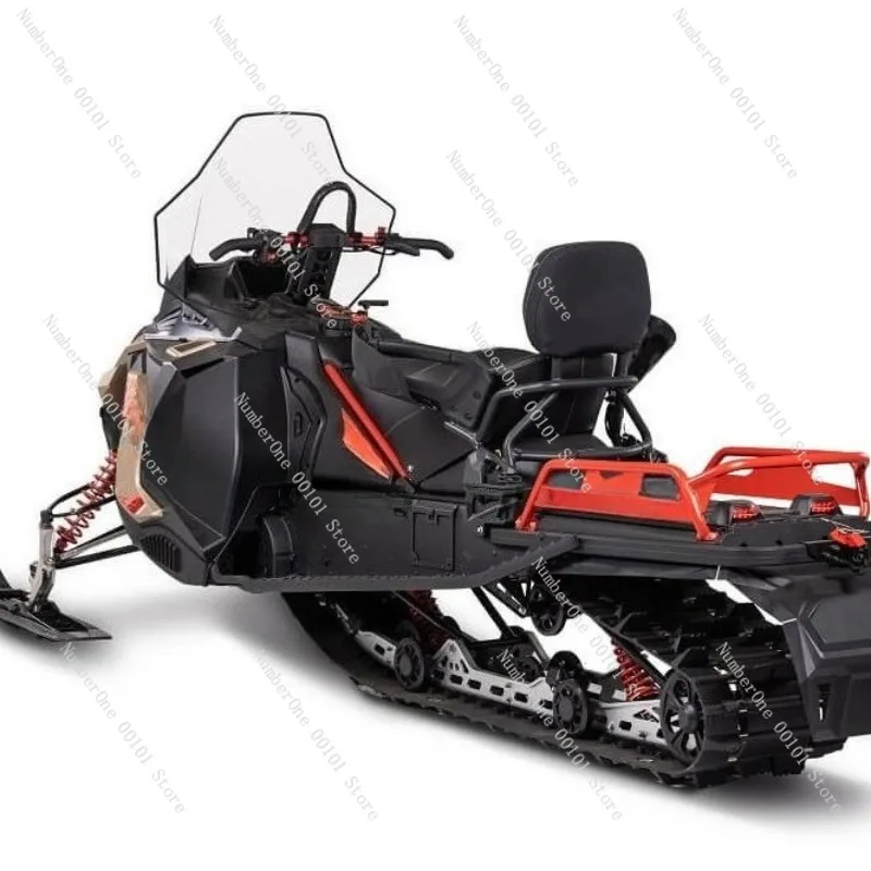 All-Terrain Snow Track Kit for Off-Road Motorcycles,Heavy-Duty Rubber Ski Track Conversion System Snowy Rugged Road Conditions - view 3