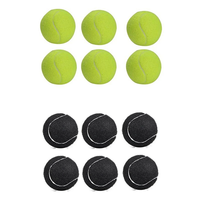 6Pcs Pack Tennis Balls Wear-Resistant Elastic Training Balls 66Mm Ladies Beginners Practice Tennis Ball