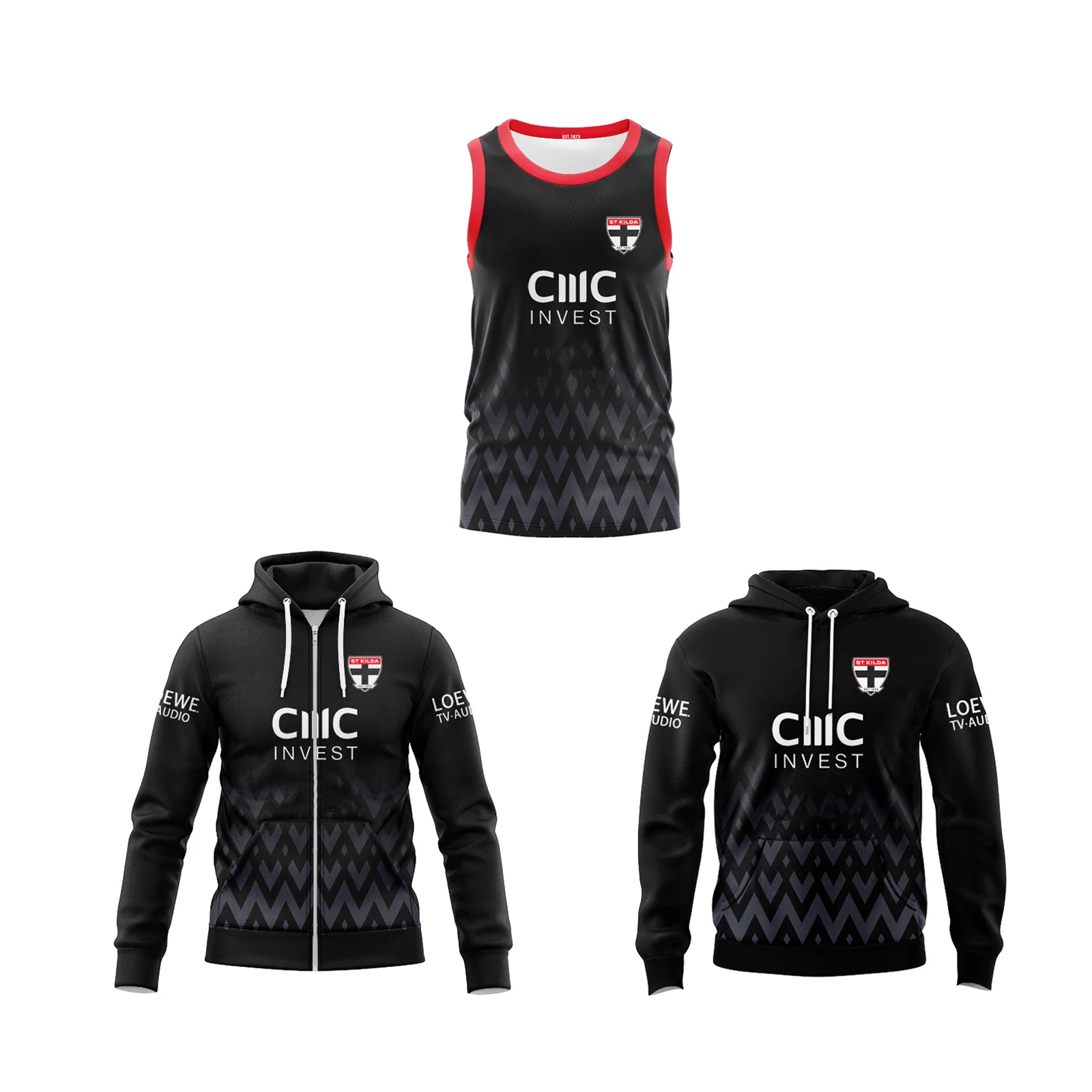 

Спортивные толстовки Гернси для тренировки St Kilda 2025 года на заказ