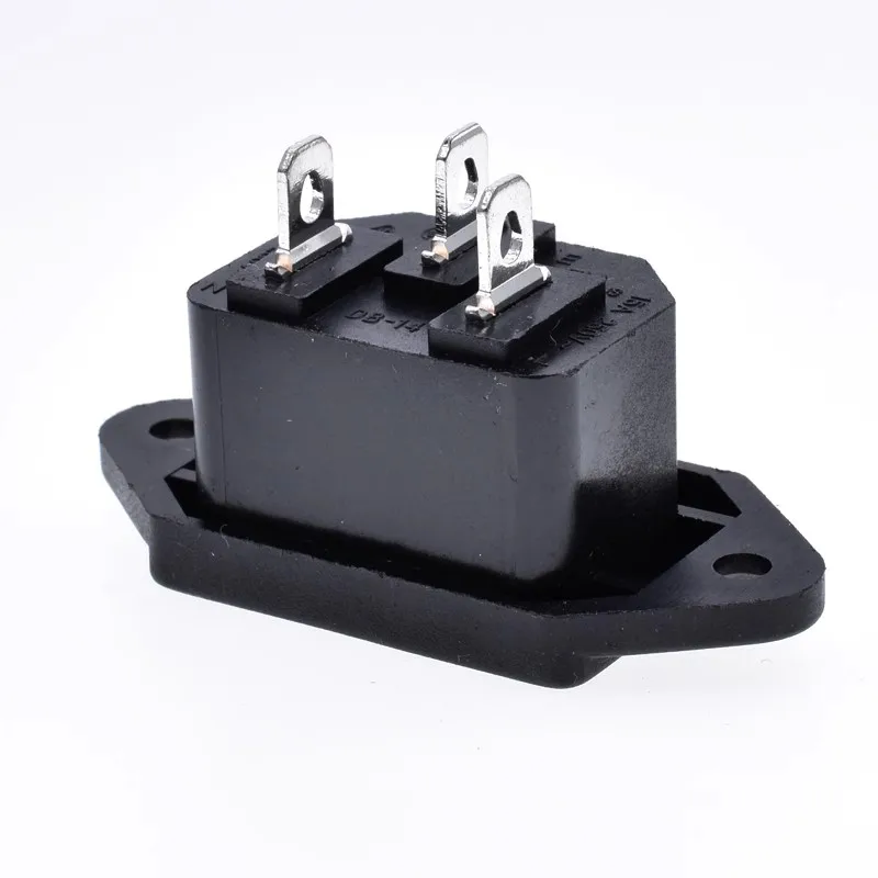 1~5PCS/LOT AC power plug socket DB-14-1 Public seat with ear/hole/computer seat appliance multi-country certification 15A