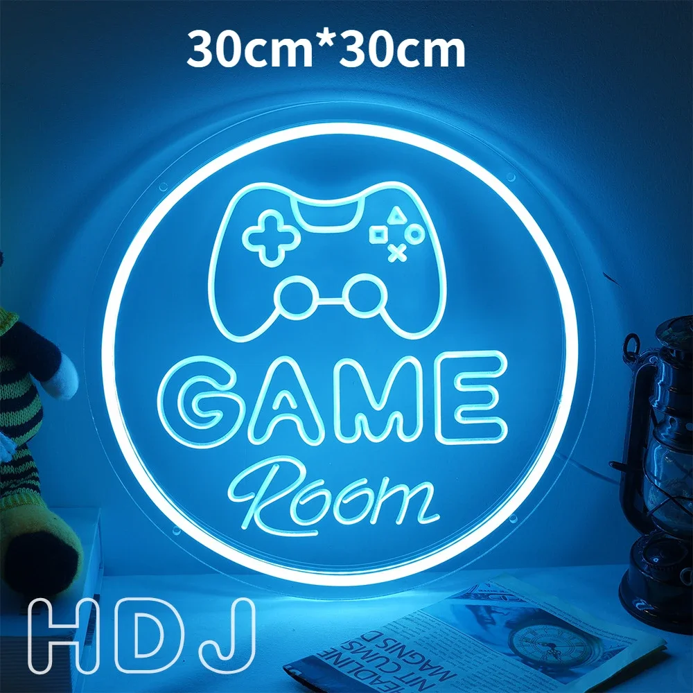 Game Off LED USB Neonreclame Graveren Styling Nachtlampje Binnen Buiten Bruiloft Aankleden Decoratief Licht Wanddecoratie Bar