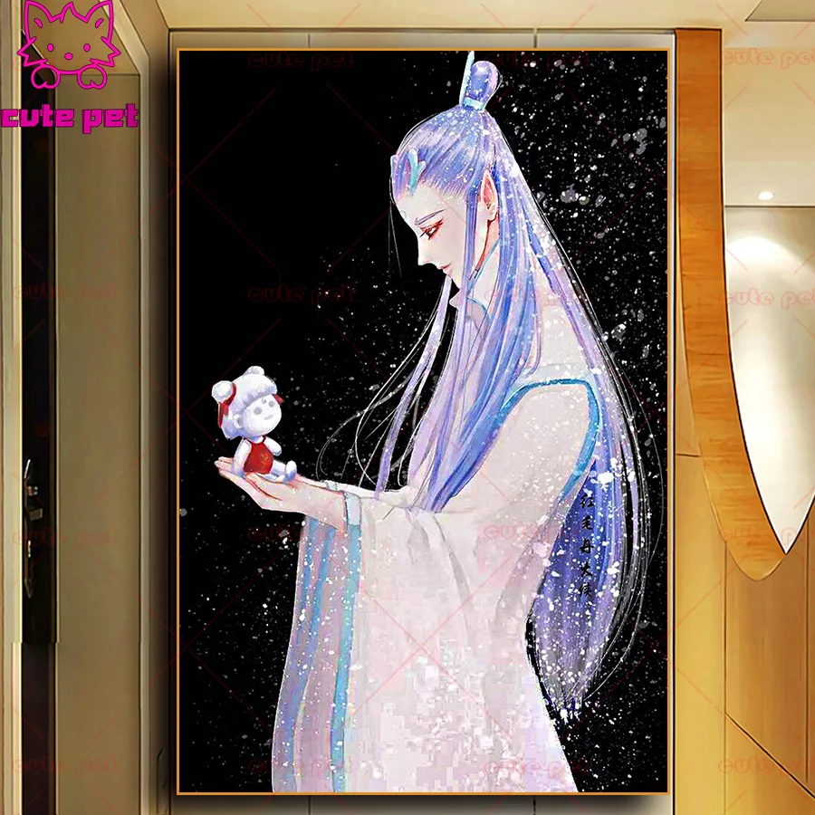 Diy Diamond Mosaic Chinese Anime Ao Bing Embroidery Diamond Painting Cross Stitch Full Square Drill 5d Chinese Anime Home puzzle