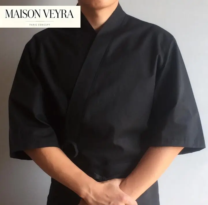 chef-uniform-japanese-cuisine-jacket-sushi-shirt-summer-work-kimono-clothes-print-logo-cooking-tops-men