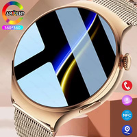 2025 New NFC Smart Watch Women AMOLED HD Screen IP68 Waterproof Blood Sugar BT Call Smartwatch For Samsung Huawei Watch 4 Mini