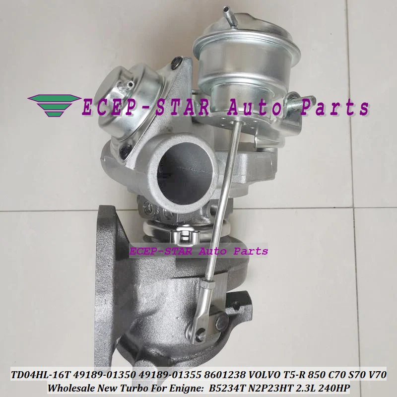Turbo For VOLVO 850 T5-R S70 V70 C70 240HP TD04HL-16T TD04HL-16T-7 49189-01355 49189-01350 8601238   B5234 T3/T5/T6 N2P23HT 2.3L