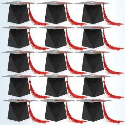 

50 Pcs Bachelor's Hat Wedding Candy Box Boxes for Party Favors Graduation Cap Treat Decorations Containers