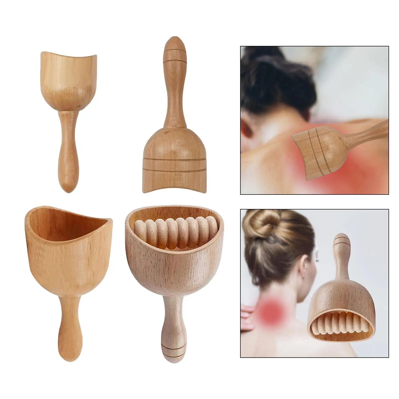Чашка для массажного инструмента, деревянный ручной инструмент для моделирования тела для шеи, бедер