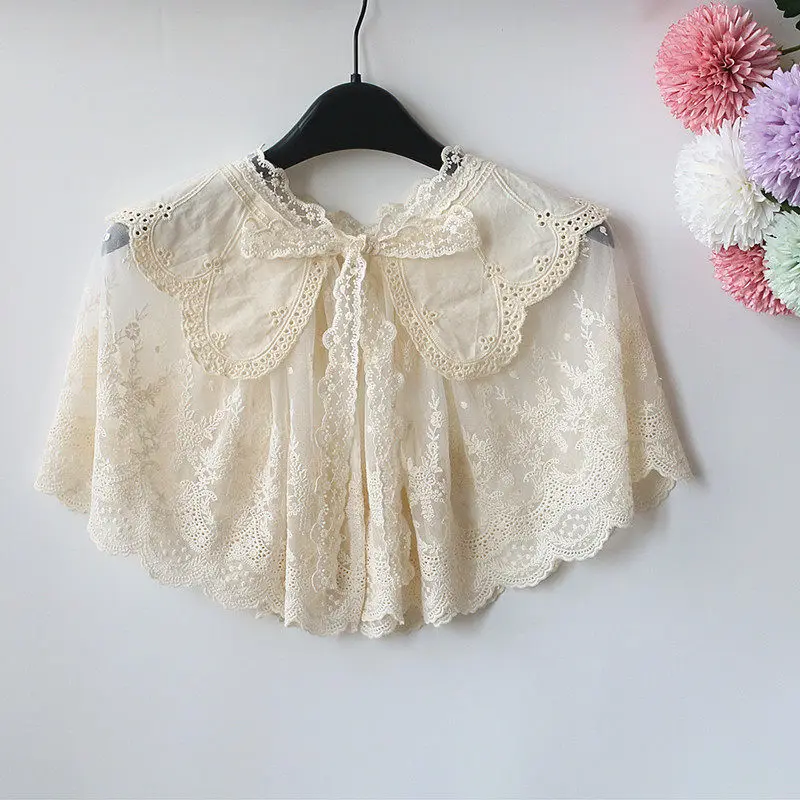 original-cotton-embroidered-lace-cloak-doll-collar-shawl-with-skirt-lolita-hanfu-cheongsam-with-thin-small-shawl-for-women