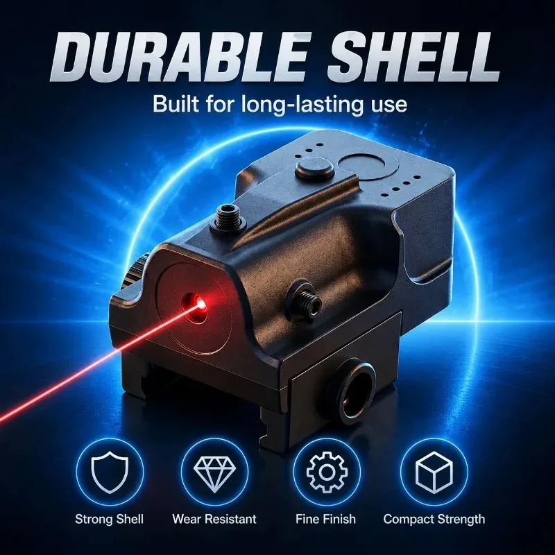 Compact Hobby‑DIY Red‑Light Positioning Kit, Stable Adjustable Indicator Module Fits Standard 20mm Rail Base