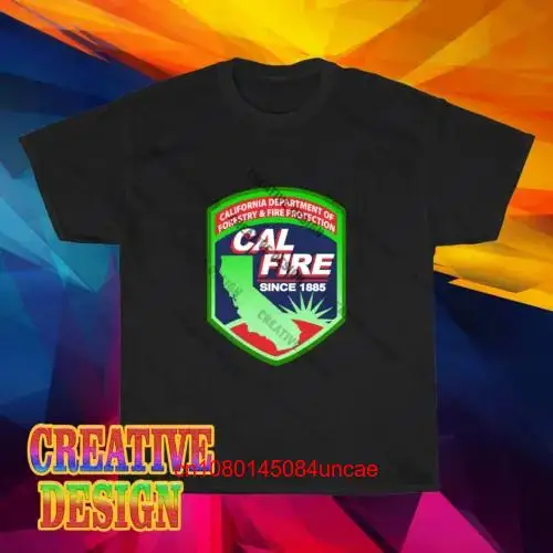 Новая футболка с логотипом Калифорнийского отдела лесного хозяйства Cal Fire, Забавный размер от S до 5XL, длинные или Короткие рукава
