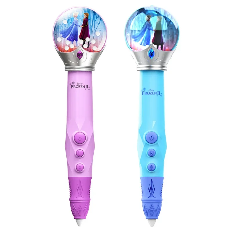 Disney girls frozen 3D Printing Pen Set Cartoon Smart Painting Pen Mickey Magic DIY Painting kidsToy Gift