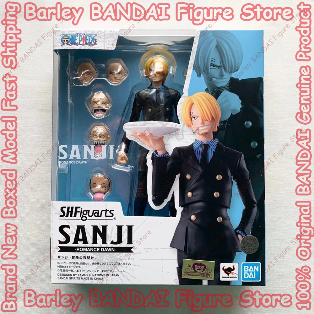 

В наличии BANDAI One Piece S.H.Figuarts Sanji Romance Dawn, коллекционные аниме-фигурки, модельные игрушки, праздничные подарки для детей