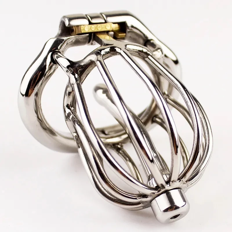 Chastity Cage Stealth Lock Penis Cage With Urethral Catheter Stainless Steel Male Chastity Device Sex Toy For Men BDSM Cock Ring