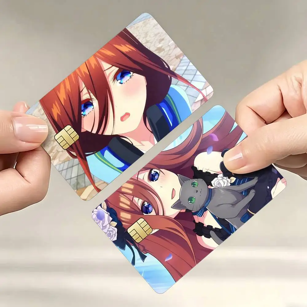 

TQQ Miku Nakano Sticker Decoration Creative Bank Card Bus Metro Waterproof Sticker