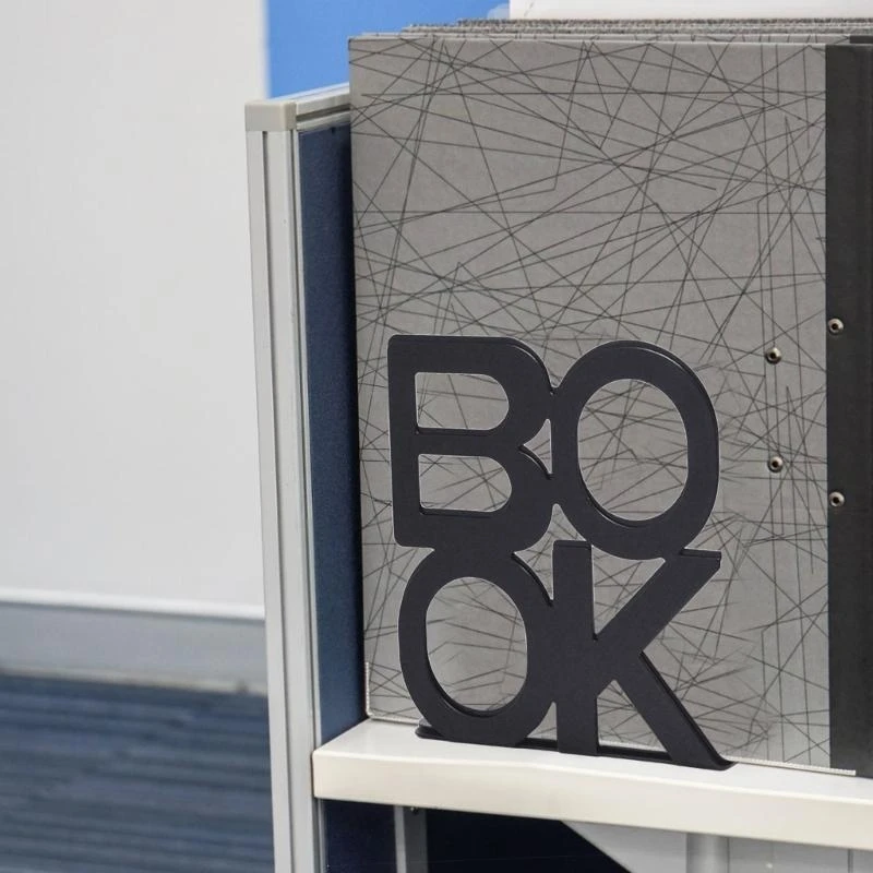 Book Ends, Booken HEAVE DOUDE BOEK END HOUDER VOOR DELVEN, METAL BOEK STOPPER